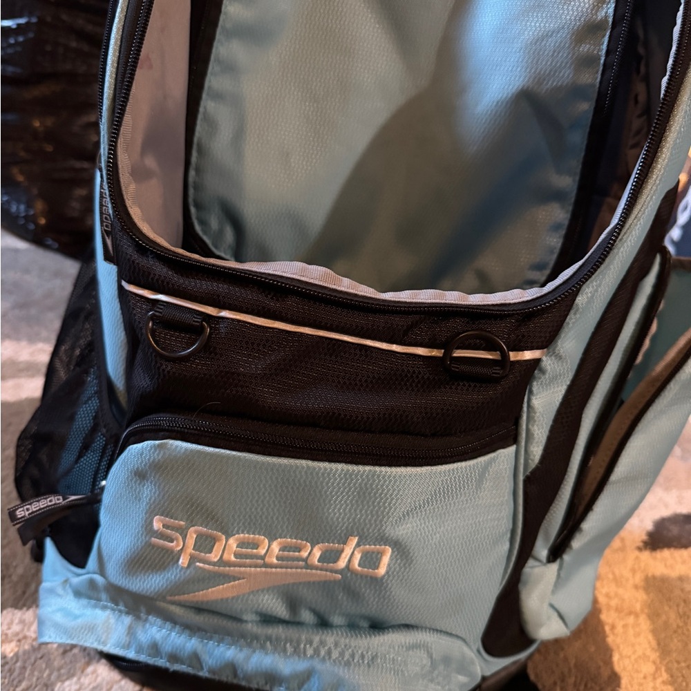 Speedo Aqua and Black Men's Backpack